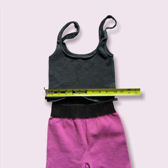 Free People Movement Prajna Short & Happiness Runs Square Neck Crop Set - Picture 3 of 8